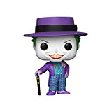 Funko Pop! Heroes:Batman 1989-Joker Batman 1989 Joker with Hat and Cane, 1 possibilità su 6 di ricevere una rara variante ...