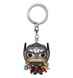 Funko POP Keychain: Thor Love & Thunder - Mighty Thor, Multicolore, One Size