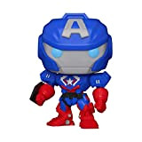 Funko - Pop! Marvel: Mech-Captain America Figurina in Vinile, Colore Multicolore, 55233