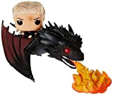 Funko- Pop Rides: Game of Thrones-Daenerys on Fiery Drogon Collectible Figure, Multicolore, 45338