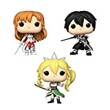 Funko Pop! Sword Art Online Set di 3: Asuna, Kirito e Leafa