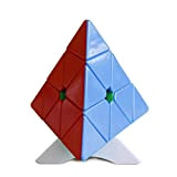 FunnyGoo YuXin Little Magic 3x3 Pyraminx M Triangle Pyramid magic puzzle cubes M Jinzita Puzzle 3D Turning Cube Multicolor Stickerless ...