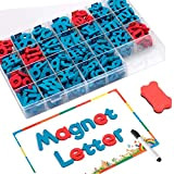 FUQUN Kit di Lettere Magnetiche (212 Pezzi) con Lavagna Magnetica e Scatola di Immagazzinaggio Schiuma Alphabet ABC Magneti per Il ...