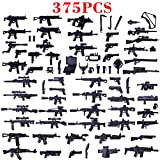 FutureShapers 375pcs.Set di Armi Personalizzate per Mini Personaggi del Soldato della Polizia di SWAT, Adattati ai Principali Elementi costitutivi