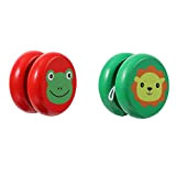 Gadpiparty 2Pcs di Legno Yo- Yo per I Bambini Yo- Yo Professionale Yo- Yo per Bambini Principianti Carino Rana O ...