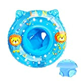 Galleggiante per anello di nuoto per bambini, galleggiante gonfiabile per piscina con sedile per bambino/bambino 6-36 mesi, 50 cm (leone, ...
