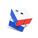 GAN 251 M Air, 2x2 Magnetic Speed Cube Stickerless 251 Mini Cube 48 Magnets Puzzle Toy for Beginner(Frosted Surface Primary ...