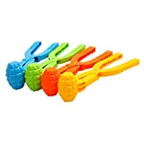 Garneck - 4 pezzi per palloni da neve con manico clip per palla di neve, per bambini e adulti, per ...