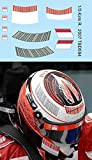Generico 1/5 Helmet Barcode Decals Kimi Raikkonen F1 2007 TB Decals TBD594