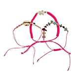 Generico • Kiss Me! • Topmodel Ibiza Hippie mercato indiano set di 3 braccialetti con perline colorate a forma di ...