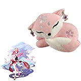 Genshin Impact Plush Yae Miko Fox Stuffed Plushie Doll Toys Genshin Impact Cosplay Props for Party Decorations Birthday Gift
