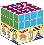 GEOMAG Magicube Free Building 129 - Cubi Magnetici per Bambini - Multicolore - Confezione da 64 Cubi