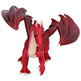 Germerse Dragon Model Figure, Dragon Model Collezione di Decorazioni realistiche Dragon Model Regali per Studenti per la casa(PL124-150 Drago Rosso)