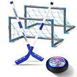 GEYUEYA - Set di giocattoli per bambini, per hockey da hockey a LED, portatile, per interni ed esterni, per allenamento ...