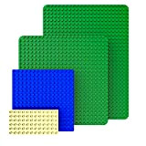 GeZe toys&more. Set di 4 piastre compatibili con mattoncini Lego Duplo, Mega Bloks ecc. Include piastra XXL 50 x 38 ...