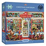 Gibsons- Christmas Emporium 1000 Pezzi | Puzzle sostenibile Lavagna Riciclata al 100% | Ottimo Regalo per Adulti | Giochi, G6328