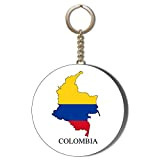 Gift Insanity Colombia Country MAPPED - Apribottiglie con portachiavi grande, 58 mm