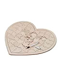 Ginger Ray Puzzle in legno a forma di cuore, ideale come libro degli ospiti, ..