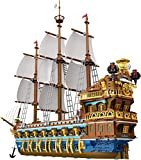 Giocattoli da costruzione fai-da-te di grandi dimensioni, kit di costruzione del modello di nave pirata, flotta reale, modello di barca ...