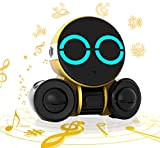 Giocattoli per bambini, robot Bluetooth, giocattoli per bambini, ricaricabile, parlante, canto, danza, controllo vocale, regalo per ragazzi e ragazze (yellow)