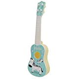 Giocattoli per chitarra ukulele, giocattoli musicali per chitarra ukulele Semplice giocattolo per l'apprendimento musicale per bambini per l'apprendimento musicale(blu)
