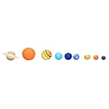Giocattolo del Sistema Solare Fai-da-te, 9 Pezzi in Vinile Modelli Planetari Fai-da-te Astronomia Scienza Modello Educativo per Bambini Bambini