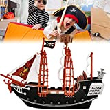 Giocattolo Di Nave Pirata Per Bambini, Modello Di Nave Vichinga, Modello Di Nave Pirata Sicuro e Durevole Per La Decorazione ...