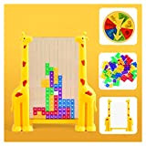 Giocattolo For Tetris Acrilico Giraffa/Castello For Tetris Gioco Giocattolo Esercitazione di pensiero dei blocchi di costruzione tridimensionali del puzzle giochi ...