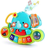 Giocattolo musicale per bambini, con elefante, con luci e suono, per bambini, ideale come regalo di apprendimento educativo per bambini ...