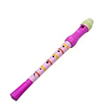 Giocattolo per flauto in legno educativo leggero a 4 colori per bambini Pratica per flauto educativo(rosa)