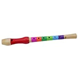 Giocattolo per flauto in legno educativo leggero a 4 colori per bambini Pratica per flauto educativo(sette colori)