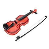 Giocattolo per violino acustico simulato per bambini, giocattolo per violino in ABS per bambini per regali(Marrone chiaro)