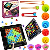 Giochi Montessori Gioco,Eliminazione della palla arcobaleno,Puzzle Magic Chess Game,Interaction Puzzle Magic Chess Toy Set per Kid Adult portatile facile da ...