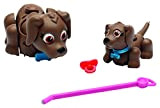 Giochi Preziosi Pet Parade Family PTF00100 - Cuccioli con Funzione Razza Chocolate Labrador, Cane con Baby