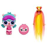 Giochi Preziosi Pop Pop Hair Surprise, Doll-Spazzole con Lunghe Ciocche in Tessuto Multicolore