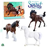 Giochi Preziosi Spirit, Cavallo 18 Cm, Colore Bianco/Nero/Marrone, PRT06000