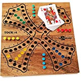 GIOCO DI TOC a 4 colori o Tock Versione da 2 a 4 giocatori. Gioco da tavolo familiare in legno ...