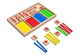 Gioco Montessori di Natureich per imparare la matematica in legno tavola pitagorica gioco contare 1x1 l‘addizione ausilio calcolo per bambine ...