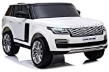 giordanoshop Macchina Elettrica per Bambini 12V 2 Posti Land Rover Range Rover HSE Bianca