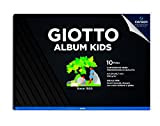 GIOTTO KIDS - Album Da 10 Fogli Carta Nera Monoruvida, A4, 220G/Mq