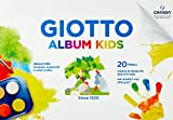 GIOTTO KIDS - Album Da 20 Fogli Carta Bianca A Grana Fine Per Pittura , A4, 200G/Mq