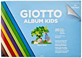 GIOTTO KIDS - Album Da 20 Fogli Carta Colorata Liscia, A4, 120G/Mq