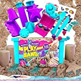 GirlZone Regalo Ragazza Kit di Sabbia per Bambina Kit Sabbia Modellabile di Sirena Play Sand Kit Sabbia Cinetica - Kit ...