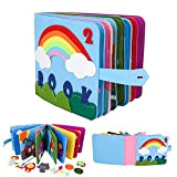 GLAITC attività Board Giocattoli,Quiet Book per Bambini,Quiet Book Montessori Giocattoli,3D Felt Busy Book Sensory Toys Early Learning Life Skills Learning ...