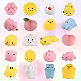GLAITC Mochi Squeeze Toys,20Pcs Simpatico Animaletto Mochi Squeeze Toy Mini Squishy Toys Kawaii Soft Squeeze Toy Fidget Hand Toy per ...