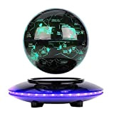 Globo levitante magnetico ZJchao, decorazione regalo (6 pollici + disco volante)