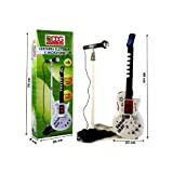 Glooke Selected- ODG Chitarra Elettrica B/O Asta con Microfono Musicali Corda, Multicolore, 8056045596543