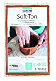 Glorex Soft TON - Terracotta, 2500 g, indurente all'Aria o al Calore, Argilla, Terracotta, 1000 g