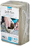 Glorex Soft TON - Terracotta, 2500 g, indurente all'Aria o al Calore, Argilla, Bianco, 2.500 g
