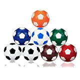 Gloryit Resina Ecologica Palline da Calcio Balilla 8 Pezzi 32mm Palline Calcio Balilla Mini, Mini Palloni Calcio Ricambio Palline per ...